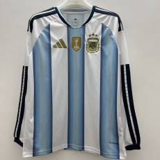 26/27 Argentina Home Long Sleeve Fans Soccer Jersey