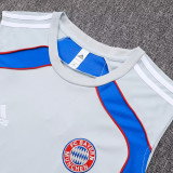 25/26 Bayern  Grey Retro Training Vest Suit #D25114（红色边）