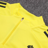 25/26 RMA Yellow Kids Half Pull Tracksuit #E25114(童装、半拉链)