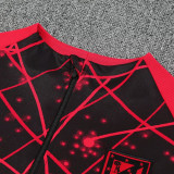 25/26 ATM Black &Red Streaks Half Pull Tracksuit  (半拉链)