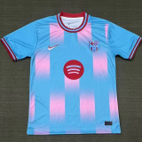 25/26 BAR  Special Edition Sky Blue Fans Soccer Jersey(红胸花）
