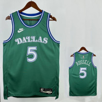 25/26 Dallas Mavericks RUSSELL #5 Green Royal EditionTop Quality Hot Pressing NBA Jersey