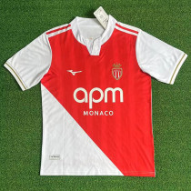 25/26 Monaco Home Fans  Soccer Jersey