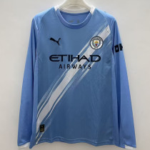 25/26 Man City Home Long Sleeve  Soccer Jersey