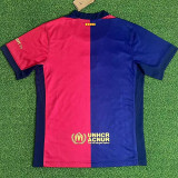 24/25 BAR Home Co branded advertisement Fαns Soccer Jersey(胸前新广告）