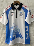 2025 Red Bull White Round Neck Racing Suit(圆领)