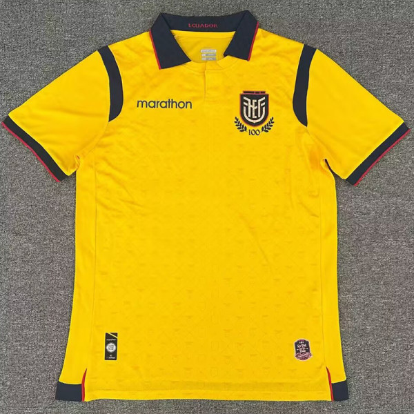 25/26 Ecuador Yellow Fans Soccer Jersey