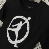 2025 T244 Flying Man Co branded Edition Black  Pure Cotton T-shirt