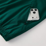 26/27 Algeria Green Hooded Windbreaker Tracksuit