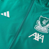 26/27 LIV Green Ｈooded Windbreaker Tracksuit