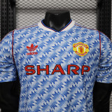 26/27 Man Utd Leisure Retro Edition Blue Player Version Soccer Jersey