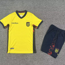 26-27 Ecuador Home Kids Soccer Jersey(V领)