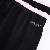26/27 Flying Man Casual NBA Edition Mesh Black shorts#A2510