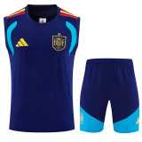 26/27 Spain Royal Blue Tank top and shorts suit