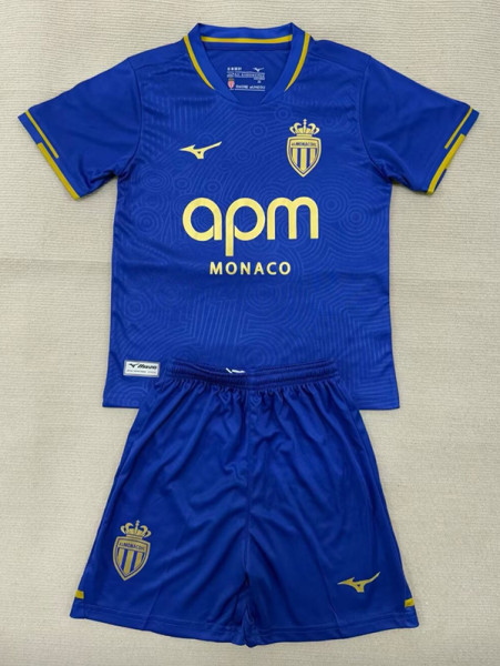 25/26 Monaco Away Kids Soccer Jersey