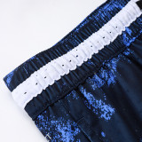 26/27 Flying Man Casual NBA Edition starry sky Blue shorts#C2516