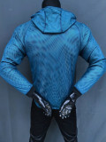 2026 Brazil Dark Blue Hooded Double Layered Appearance Suit