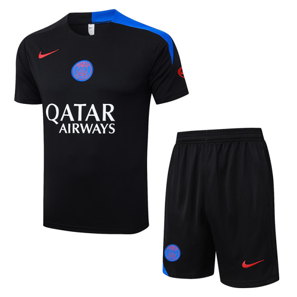 25-26 PSG Black Training Short Suit #D25255