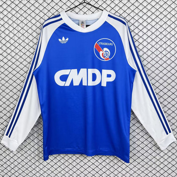 1978/1979 Strasbourg Home Long Sleeve Retro Soccer Jersey