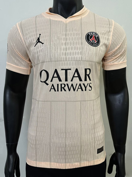 25/26 PSG Stripe Special Edition Pink Player Version Soccer Jersey