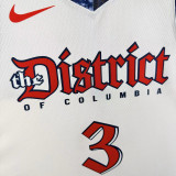 24-25 Wizards YONG # 3 White City Edition Top Quality Hot Pressing NBA Jersey