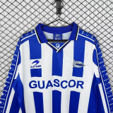 1998/1999 Deportivo Alavés Home Long Sleeve Retro Soccer Jersey