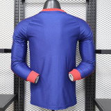 26/27 Newcastle Royal Blue Player Version Long Sleeve Retro T-shirt