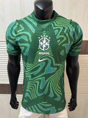 26/27 Brazil Goalkeeper Green Player Version Soccer Jersey