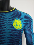 26-27 Colombia Away Long Sleeve Player Version Soccer Jersey