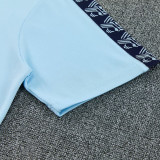 26-27 Man City Sky Blue polo shirts pants suit