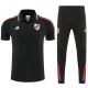 25/26  River Plate Black polo shirts pants suit