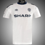 1999/2000 Man Utd White Away Retro Soccer Jersey