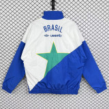 1993/1994 Brazil Blue& Green Retro  Windbreaker