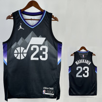25/26 JAZZ MARKKANEN #23 Black Flying Man Top Quality Hot Pressing NBA Jersey