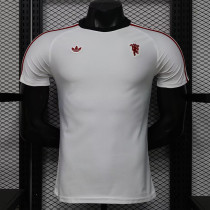 26/27 Man Utd Leisure White Player Version Retro Soccer Jersey