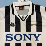 1995/1996 JUV Home Long Sleeve Retro Soccer Jersey