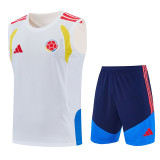 26-27 Colombia White Tank top and shorts suit