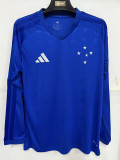 26/27 Cruzeiro Home  Long Sleeve Fans Soccer Jersey