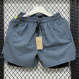 2026 NK Light Blue Casual Double layer shorts#D1105 双层浅蓝色