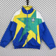 1993/1994 Brazil Blue& Green Retro  Windbreaker