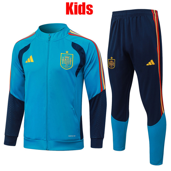 26/27 Spain Sky Blue Kids Jacket Tracksuit# E26013