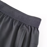 2026 A D Grey Double Layered Sports Shorts#A2001灰色