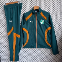 26/27 Ivory Coast Dark Green Windbreaker Tracksuit