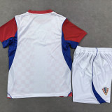 26/27 Croatia Home Kids Soccer Jersey