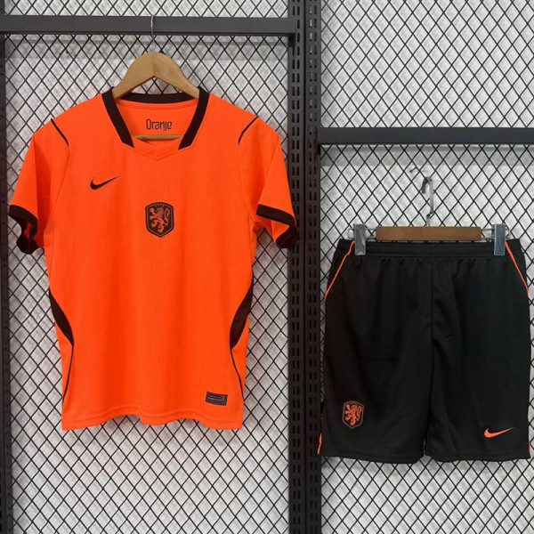 26/27 Netherlands Home Kids Soccer Jersey