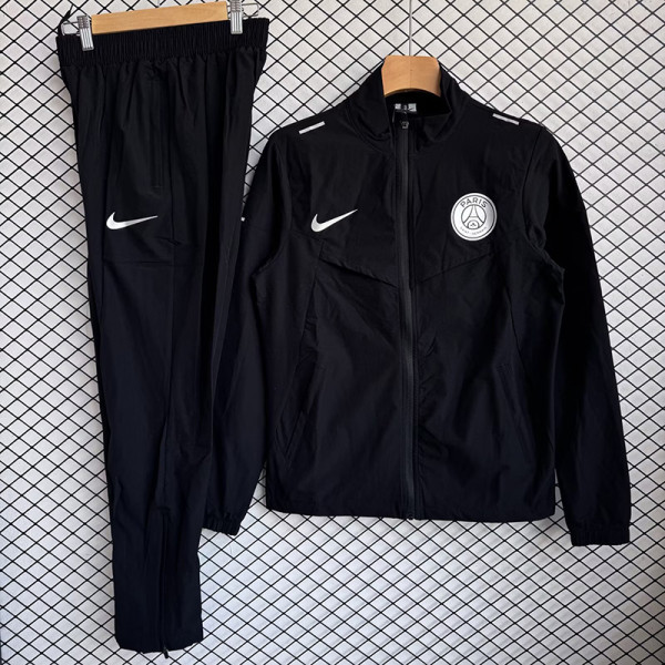 26-27 PSG Black Windbreaker Tracksuit