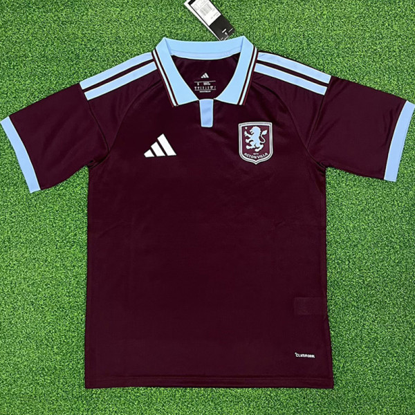 26-27 Aston Villa Home Fans Soccer Jersey