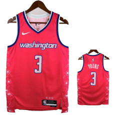 22-23 Wizards YONG # 3 Red City Edition Top Quality Hot Pressing NBA Jersey