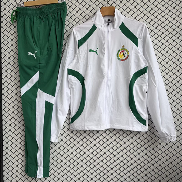 25-26 Senegal White Windbreaker Tracksuit