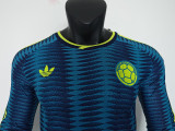 26-27 Colombia Away Long Sleeve Player Version Soccer Jersey